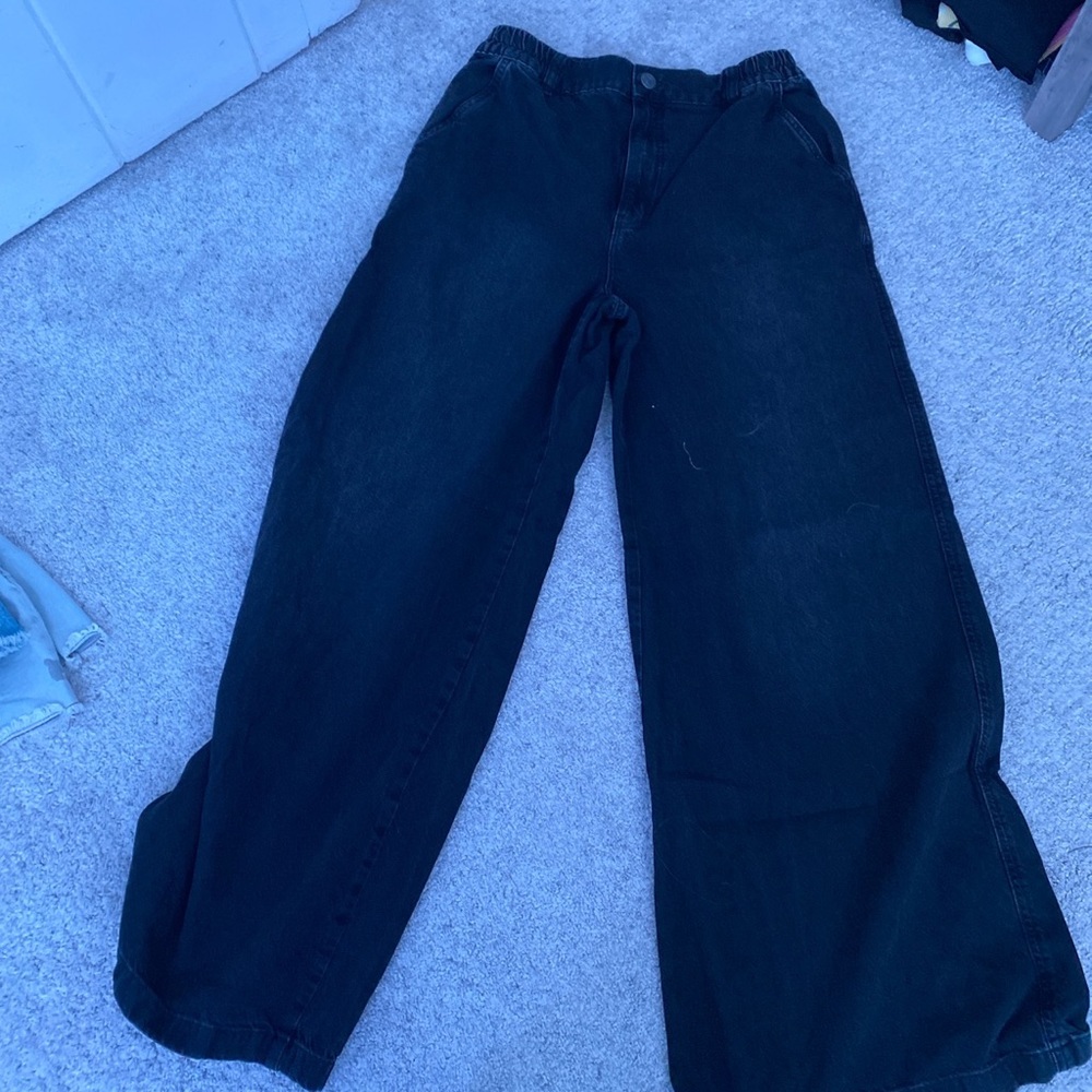 Black stretchy waist jeans